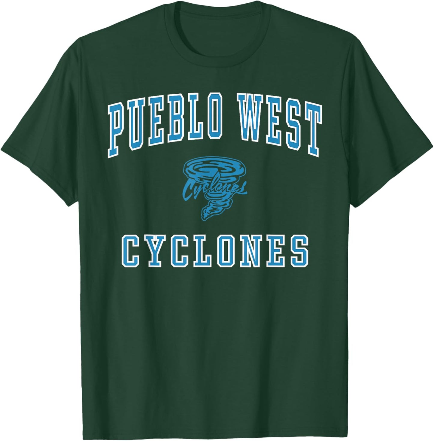 Pueblo West High School Cyclones C1 T-Shirt - T-Shirt | Forest