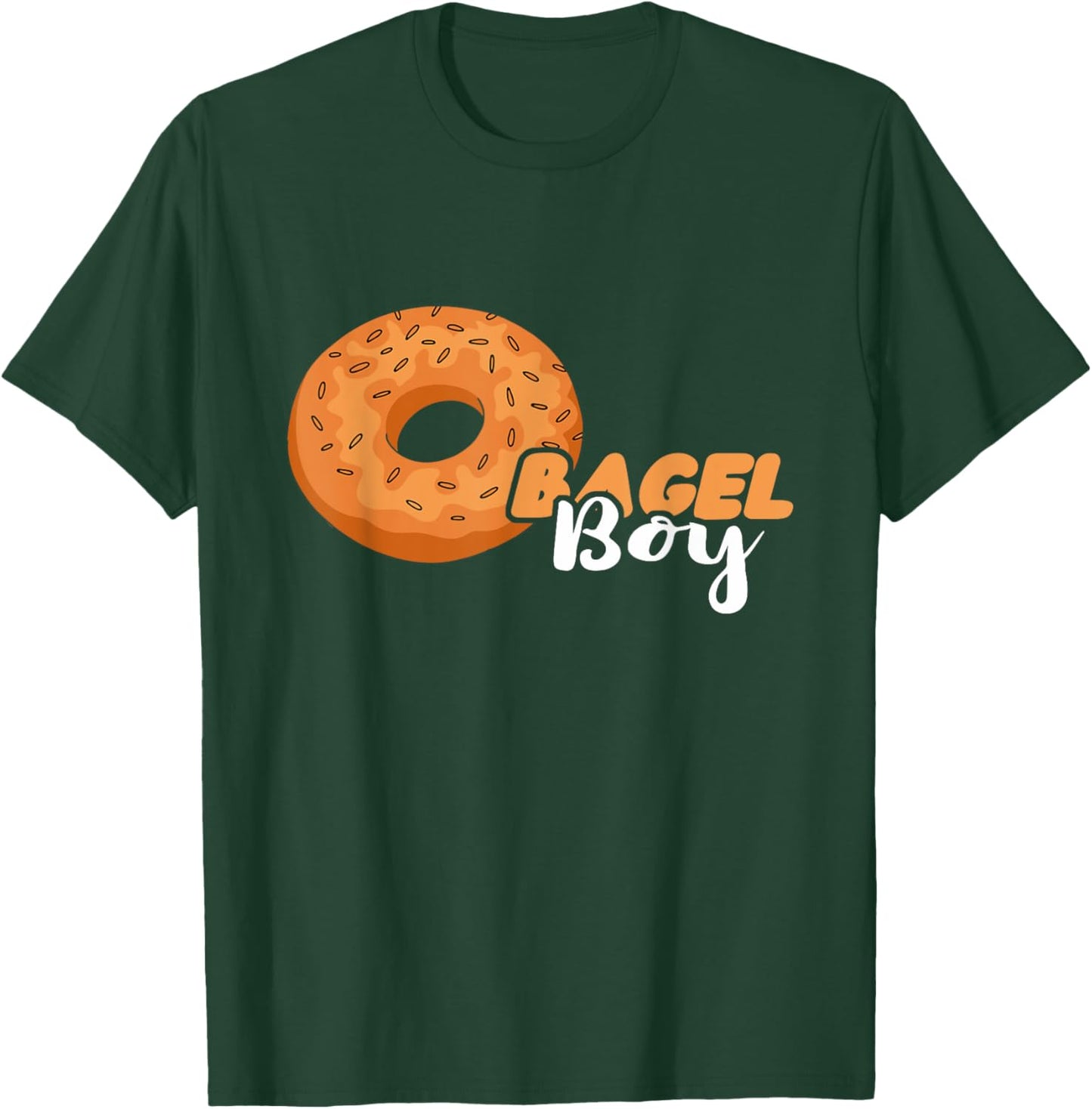 Bagel Boy Baker Baking Bagels Dough Maker Bagel Lover T-Shirt - T-Shirt | Forest