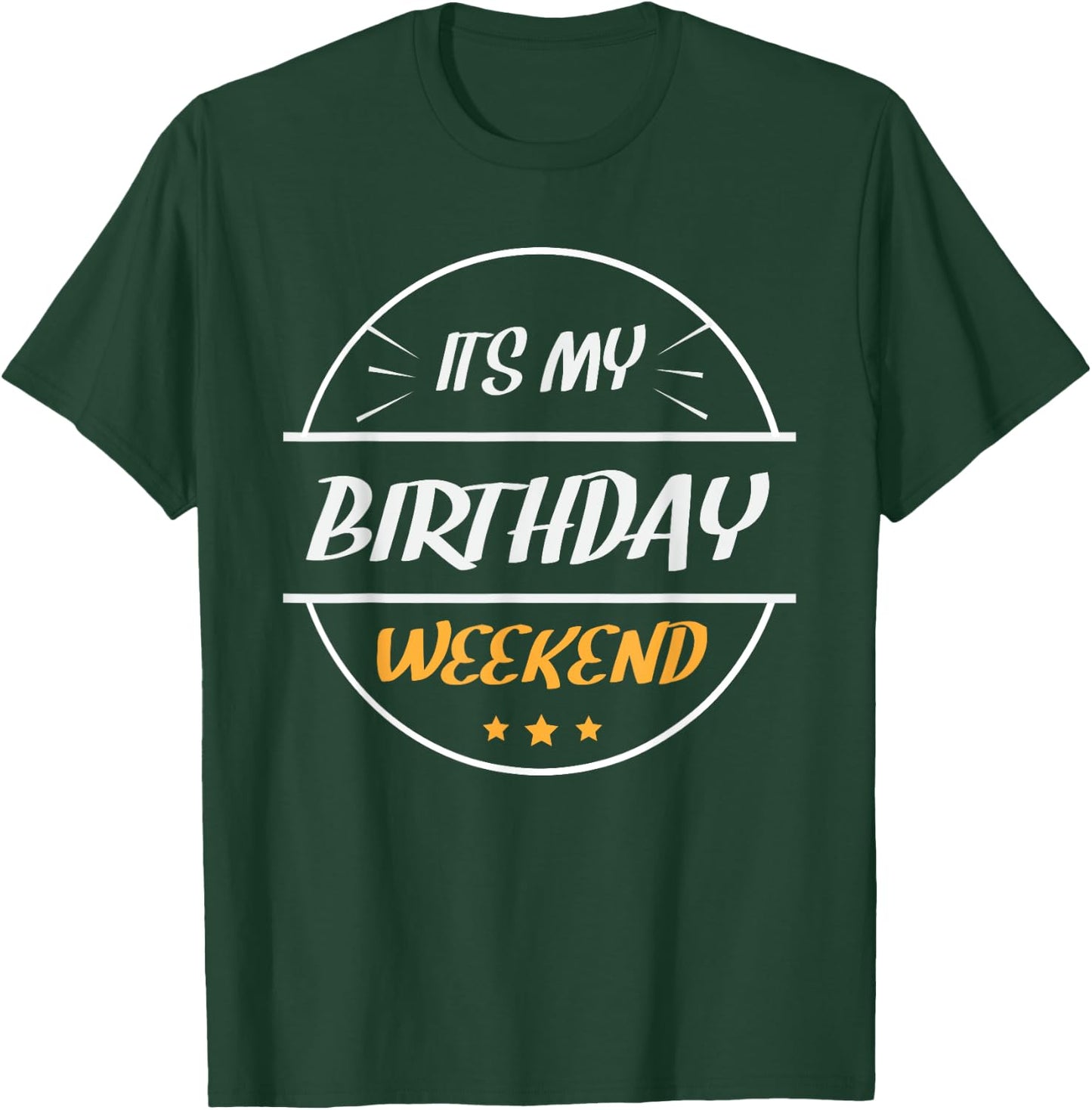 weekend birthday bash -Adults Birthday Black Small Classic Fit Short Sleeve T-Shirt - T-Shirt | Forest