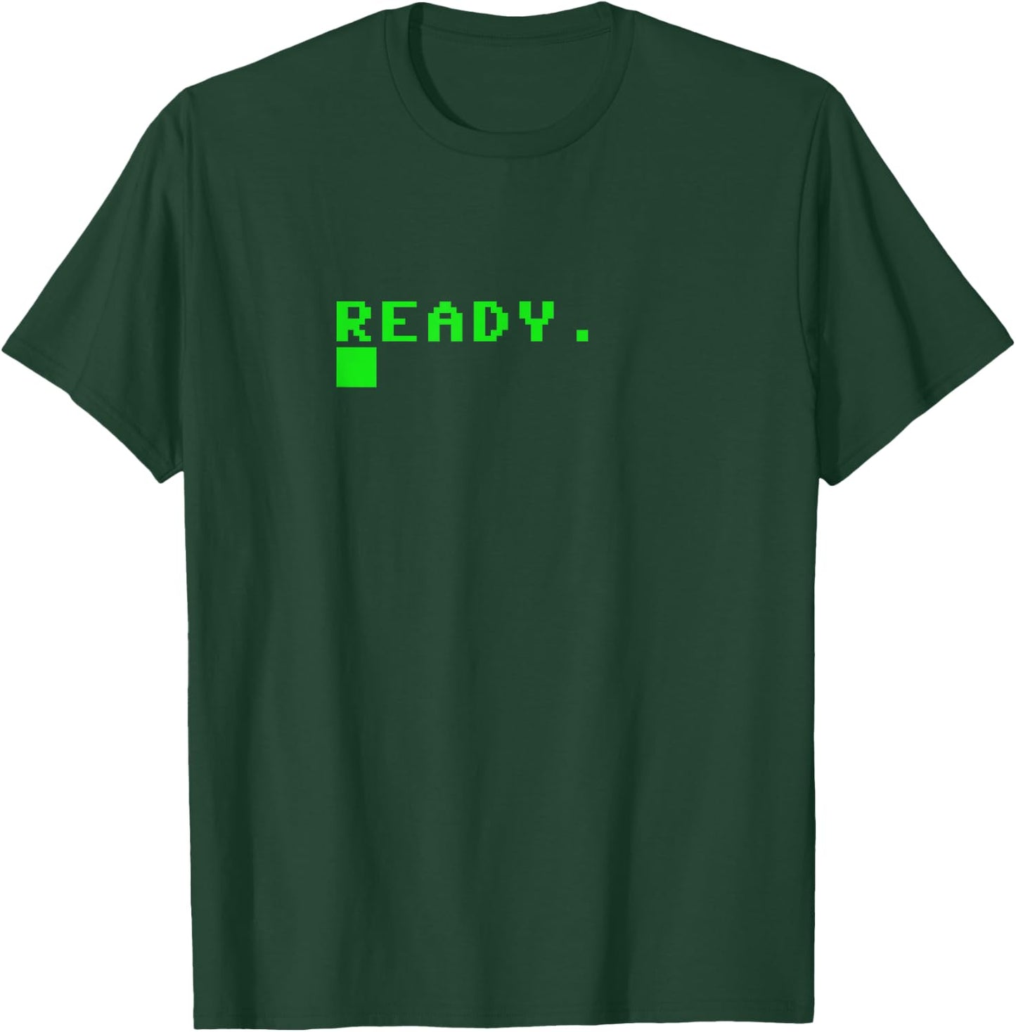 Ready C64 Home Computer 80's Retro Gamer Coder Memento Gift T-Shirt - T-Shirt | Forest