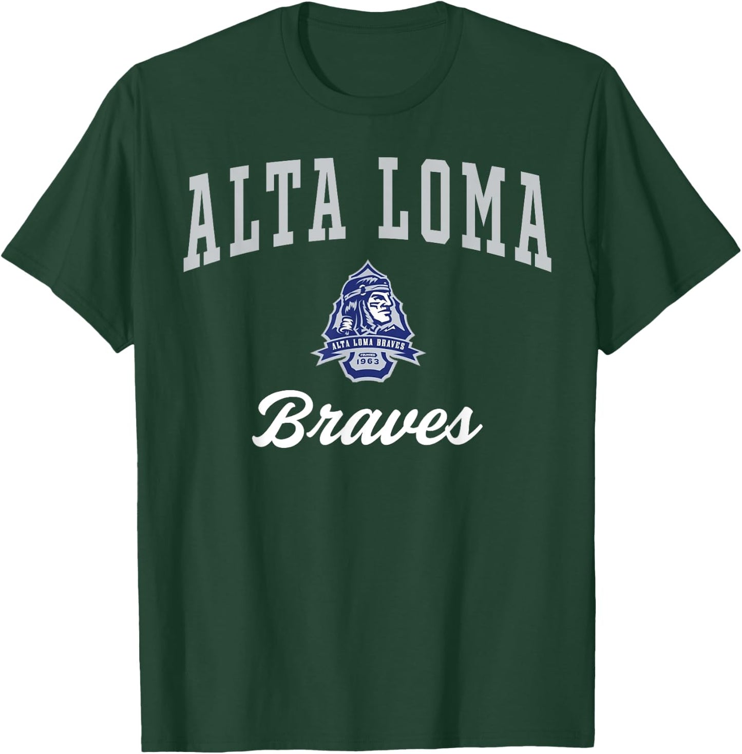 Alta Loma High School Braves C3 T-Shirt - T-Shirt | Forest