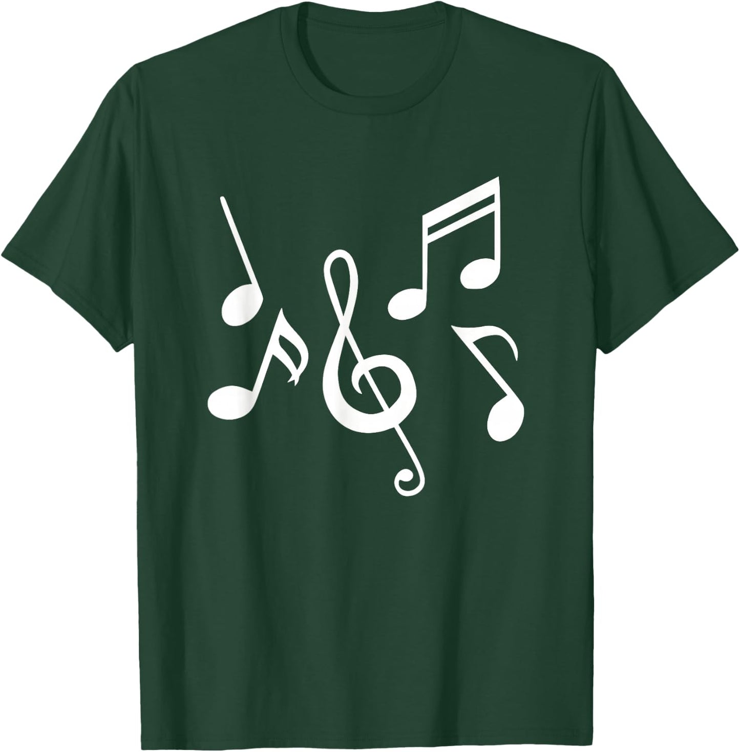 Music Notes T-Shirt - T-Shirt | Forest