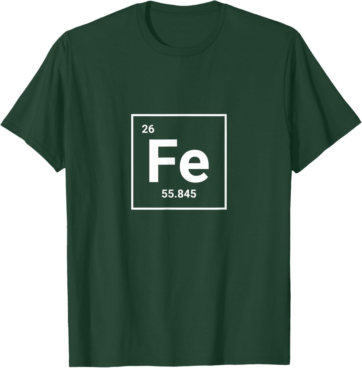Iron Periodic Table Elements Sign Graphic Fe T-Shirt - T-Shirt | Forest