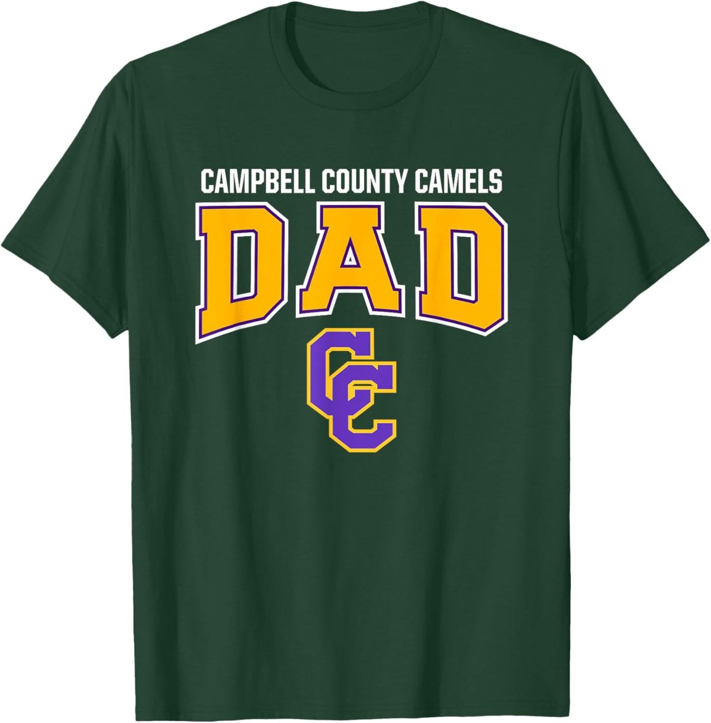 Campbell County Camels Logo Dad HS T-Shirt - T-Shirt | Forest