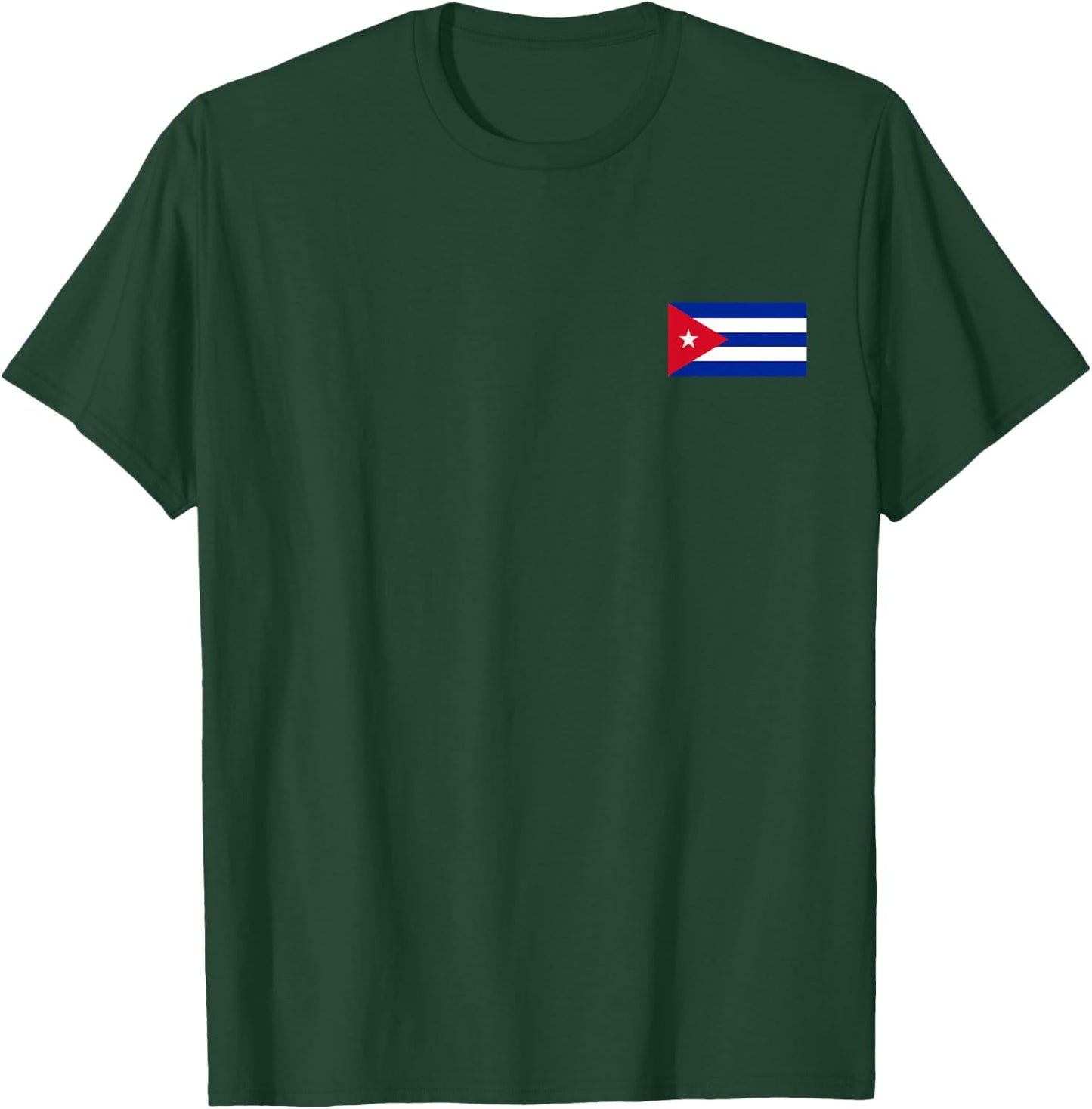 Cuba Flag Bandera Cubana Cuban Flags Gift Men Women T-Shirt - T-Shirt | Forest