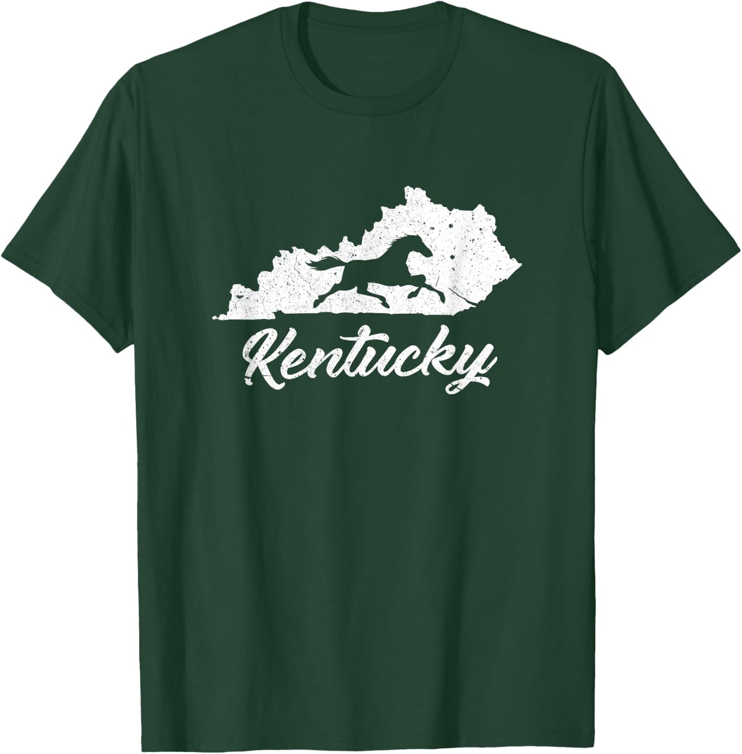 Kentucky Horse Park T Shirt I Map State Horse Racing T-Shirt - T-Shirt | Forest