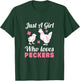 Women Girl Chicken Lover I Just A Girl Who Loves Peckers T-Shirt - T-Shirt | Forest