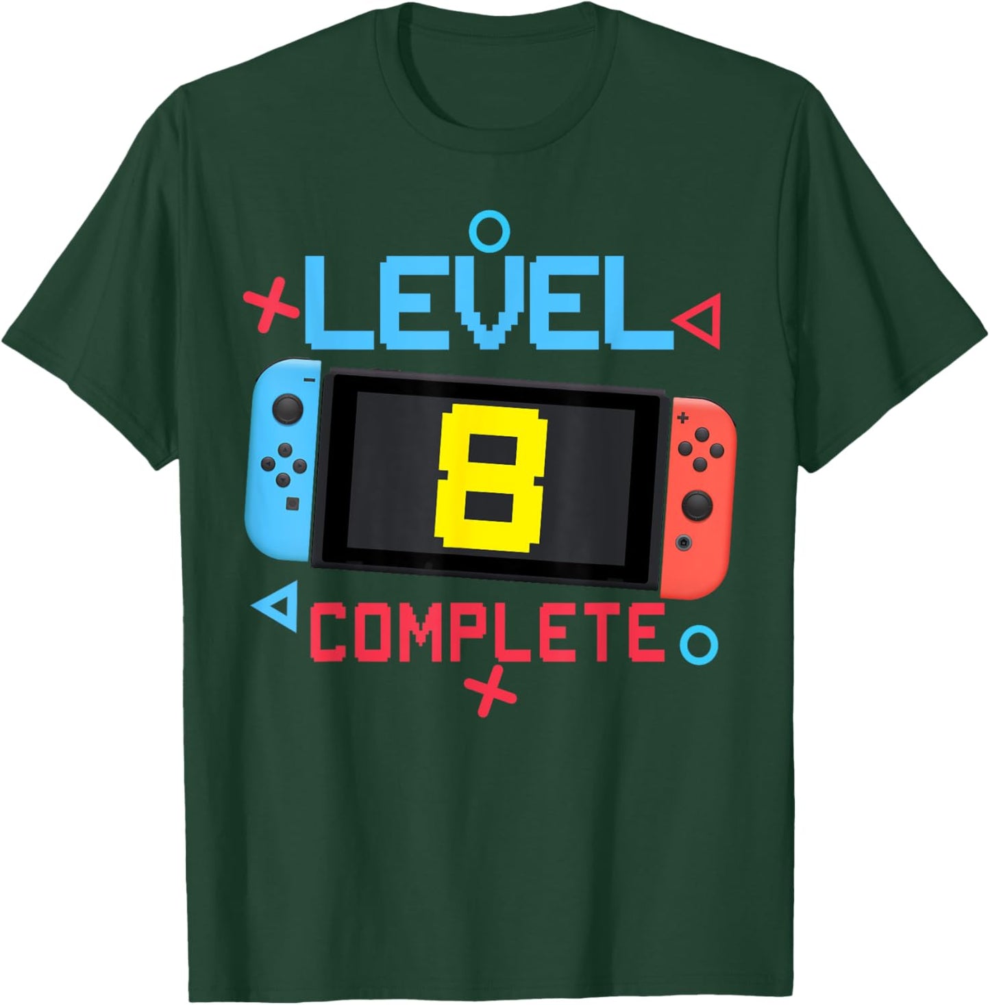 Level 8 Complete Boy 8 Years Old Bday 8th Birthday Gifts T-Shirt - T-Shirt | Forest