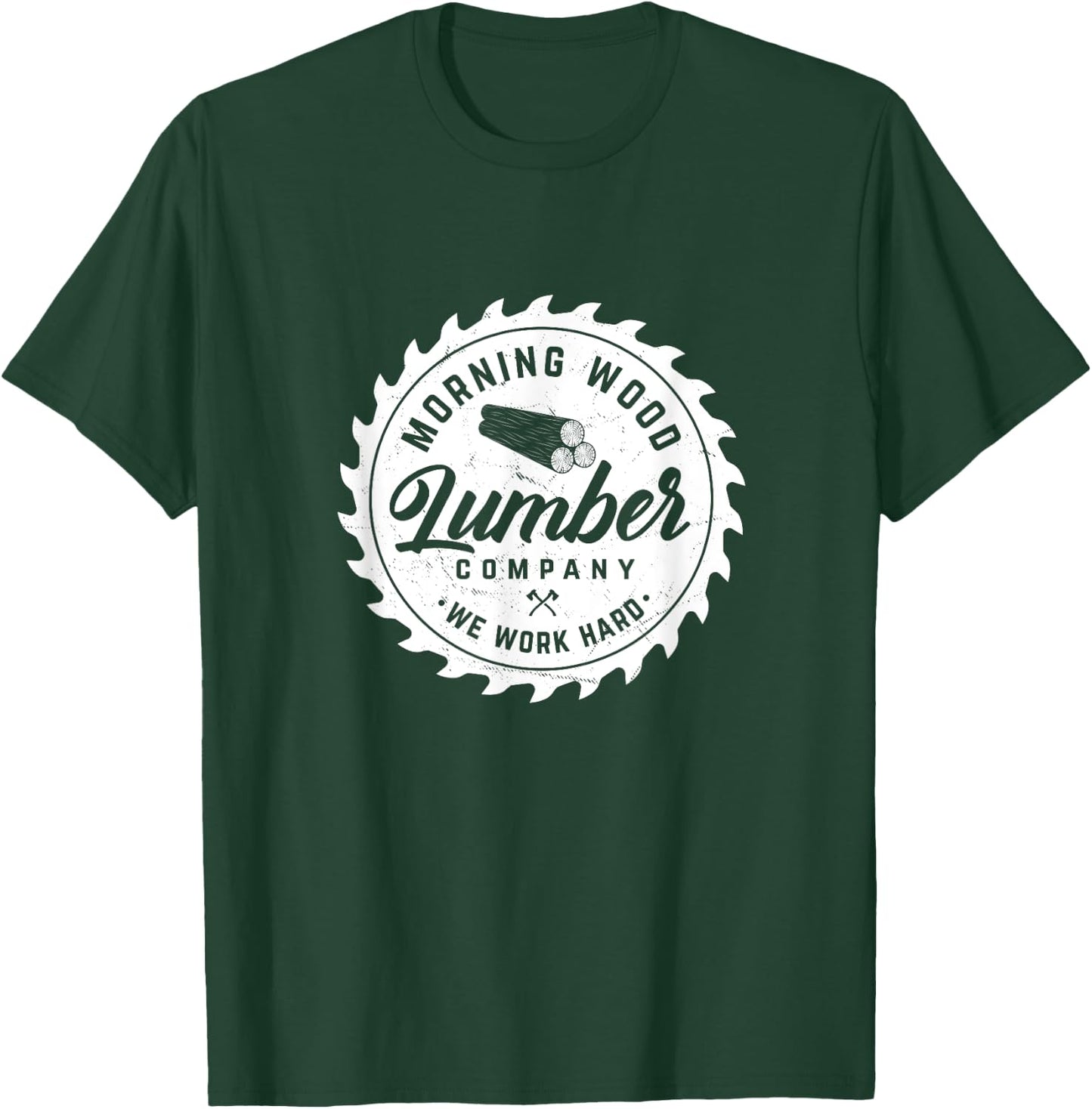 Retro Morning Lumber Company Camping Woodman T-Shirt - T-Shirt | Forest