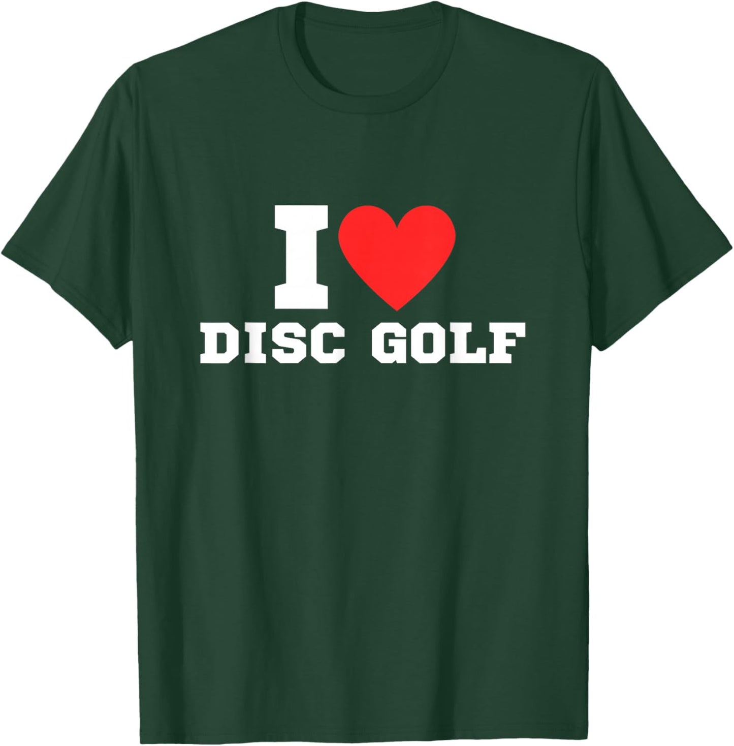 I love disc golf | Disc golf | Frisbee T-Shirt - T-Shirt | Forest