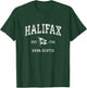 Halifax Canada Vintage Nautical Boat Anchor Flag Sports T-Shirt - T-Shirt | Forest