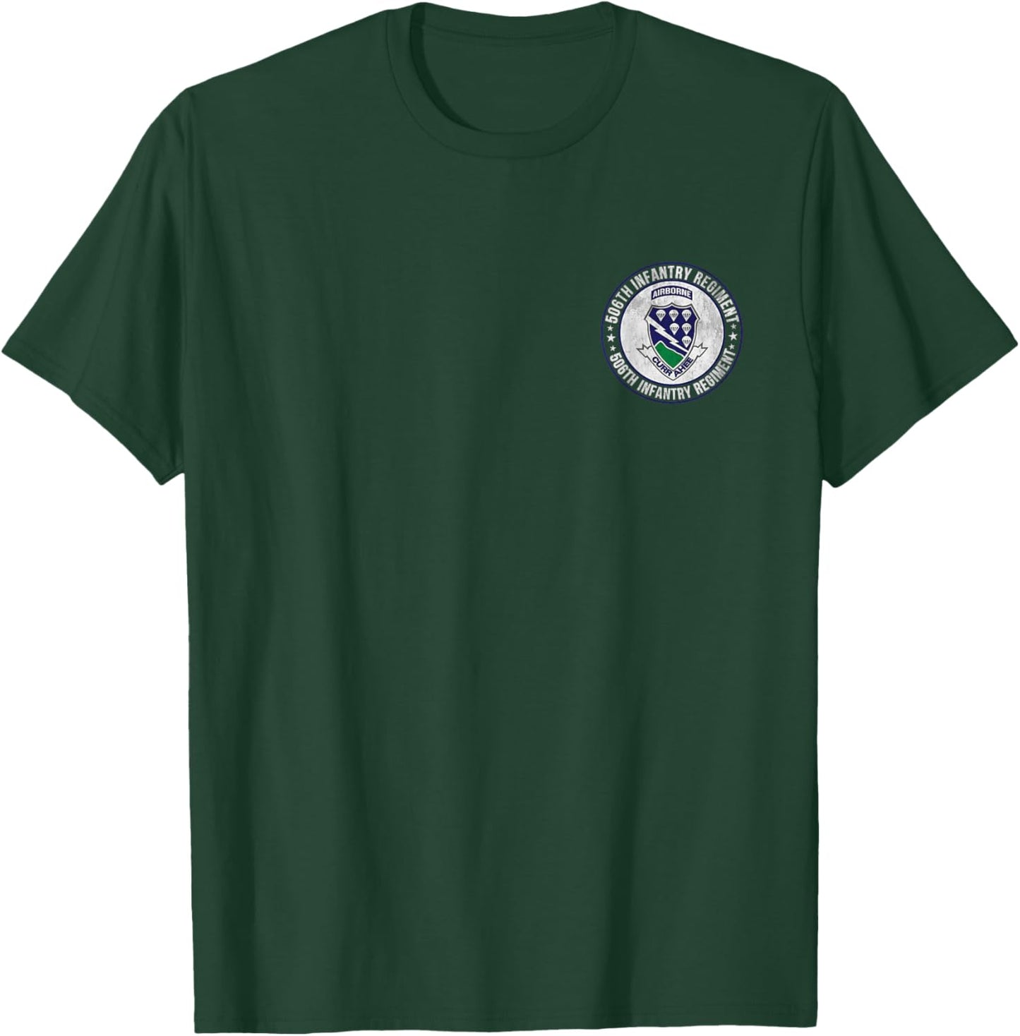 506th Infantry Regiment Military Veterans Day Father Day T-Shirt - T-Shirt | Forest