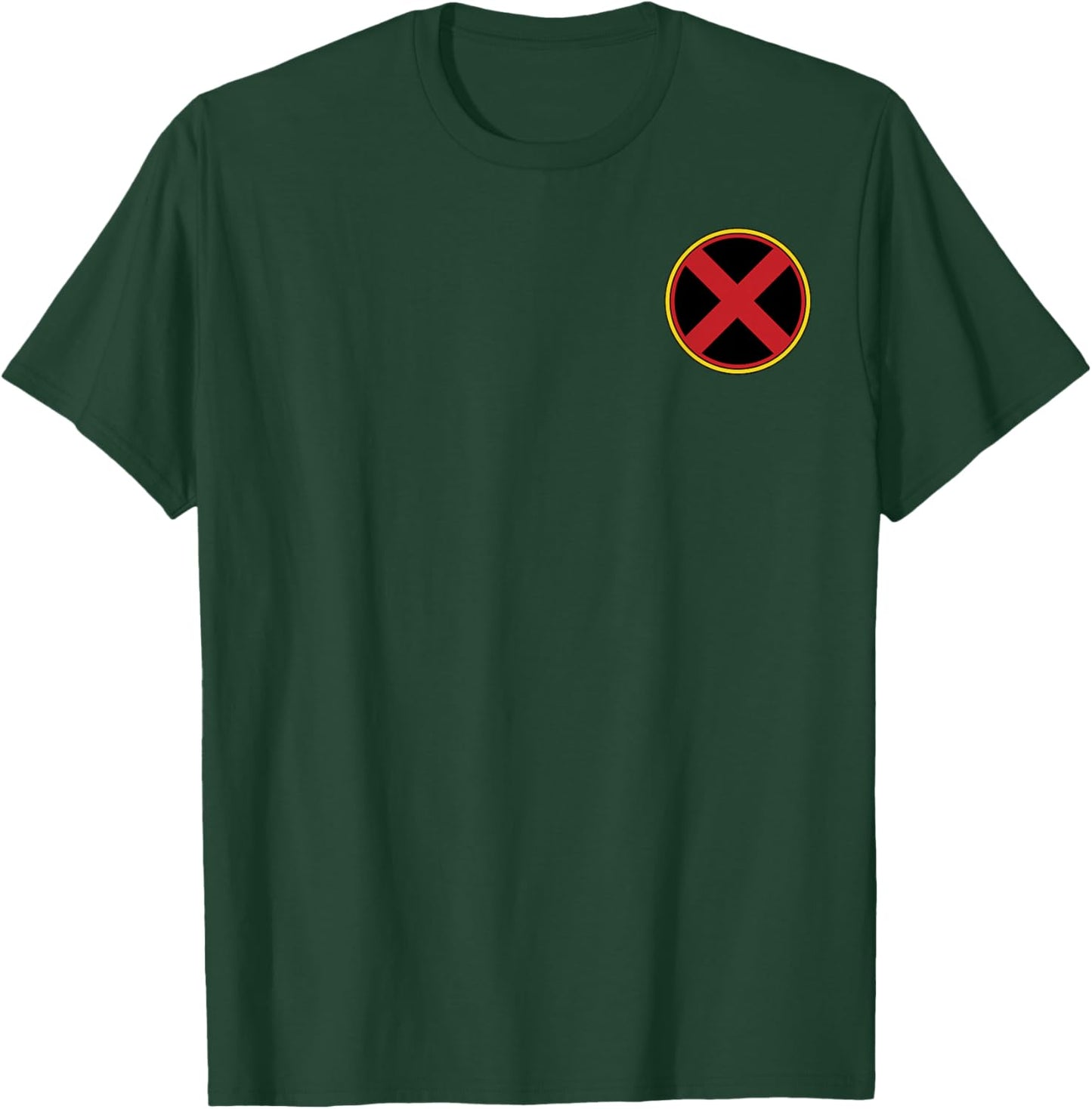 Marvel X-Men Small Pocket Size Red X Classic Logo T-Shirt - T-Shirt | Forest