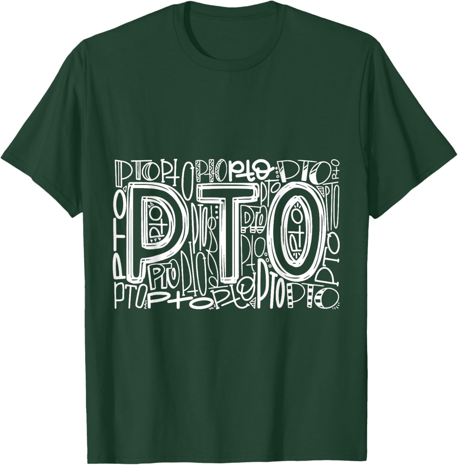 Typography Designs PTO Nurse 2021 T-Shirt - T-Shirt | Forest