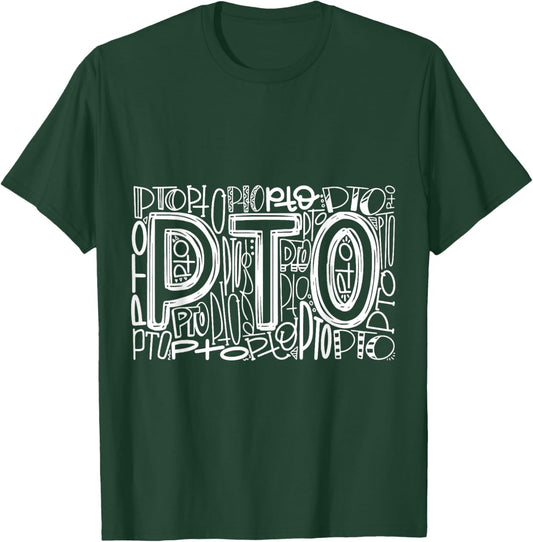 Typography Designs PTO Nurse 2021 T-Shirt - T-Shirt | Forest