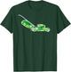 Funny St Patrick's Day Shamrock Lawn Mower Grass Mowing Dad T-Shirt - T-Shirt | Forest