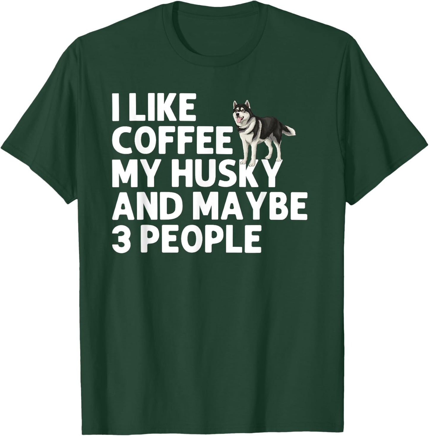 Husky Design Women Siberian Husky Dog Husky Lover T-Shirt - T-Shirt | Forest