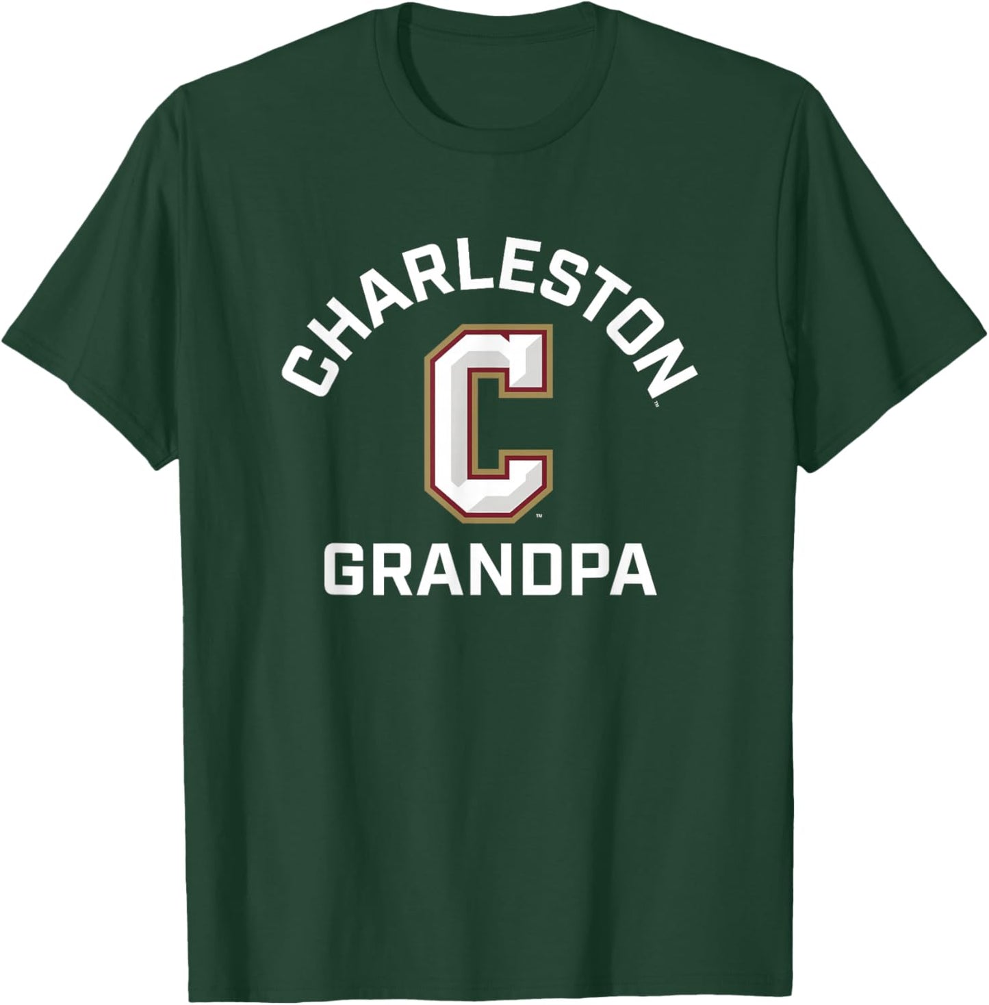 College of Charleston Cougars Arched Grandpa T-Shirt - T-Shirt | Forest