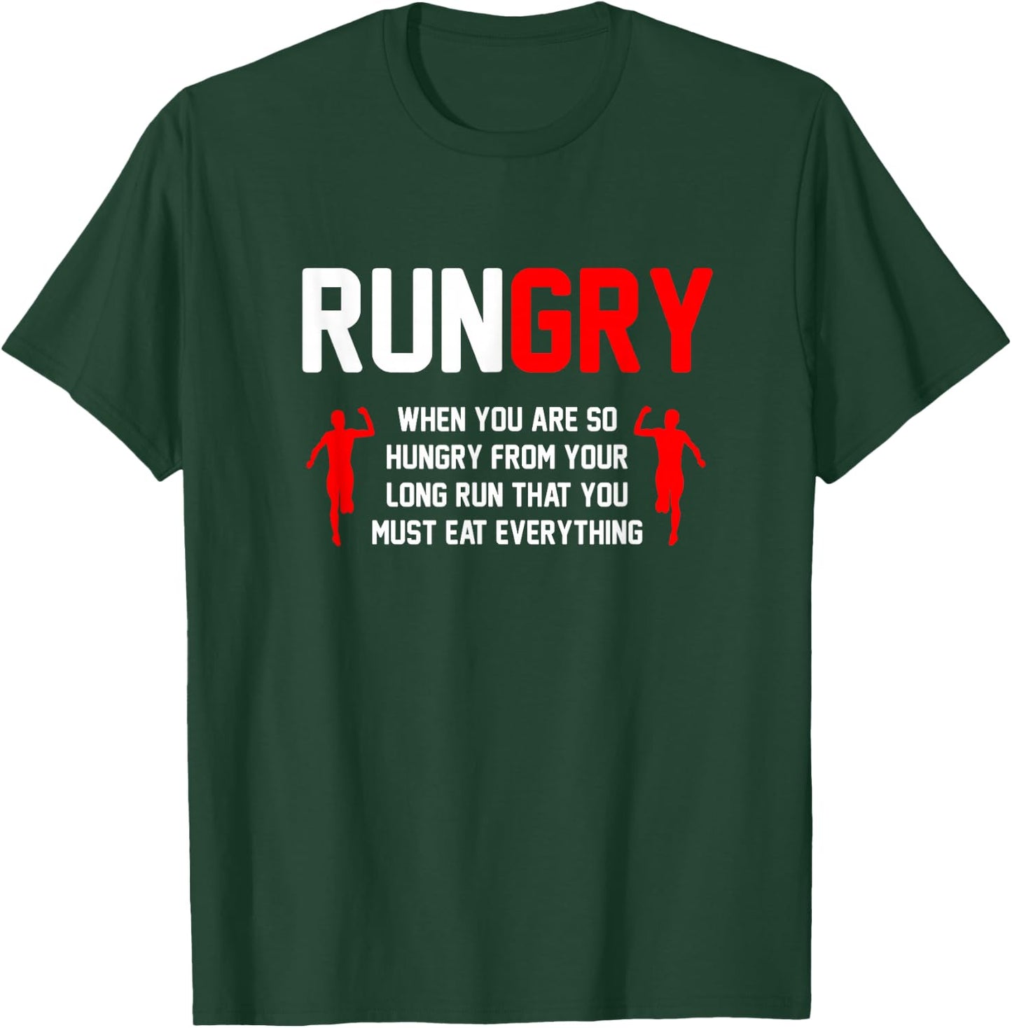 Cross Country Running Gifts & Accessories Adult Classic Fit Black XC Run Runner T-Shirt - T-Shirt | Forest