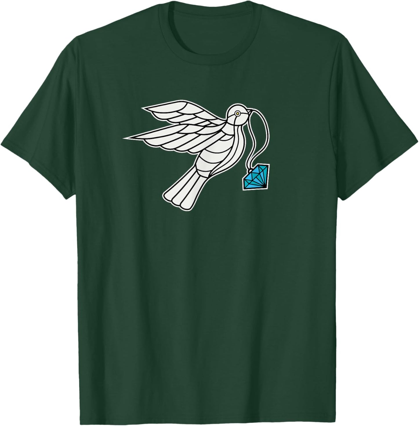 Diamond Doves T-Shirt - T-Shirt | Forest