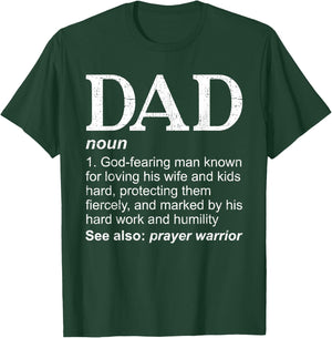 DAD Definition Father's Day Daddy Christian Dad T-Shirt - T-Shirt | Forest