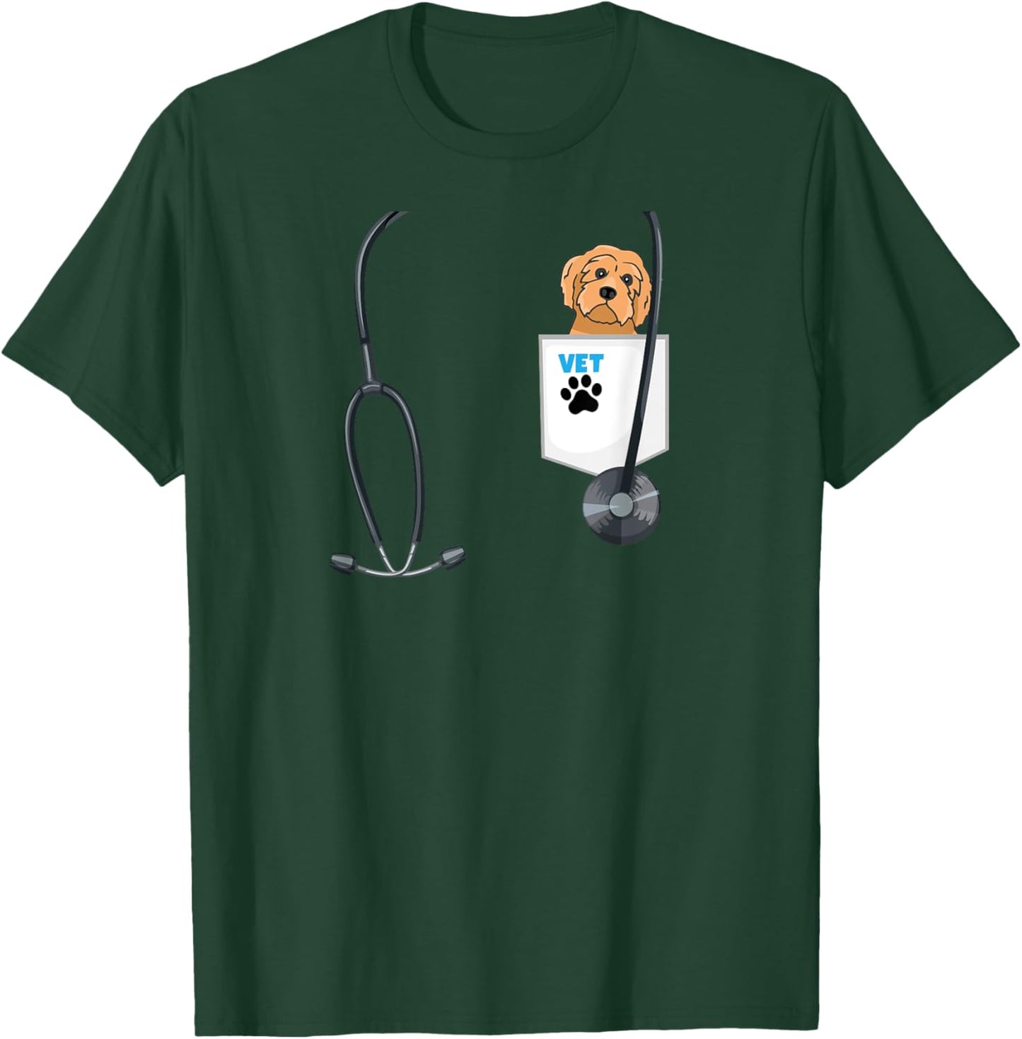 Future Veterinarian Costume Vet Outfit School Career Day T-Shirt - T-Shirt | Forest