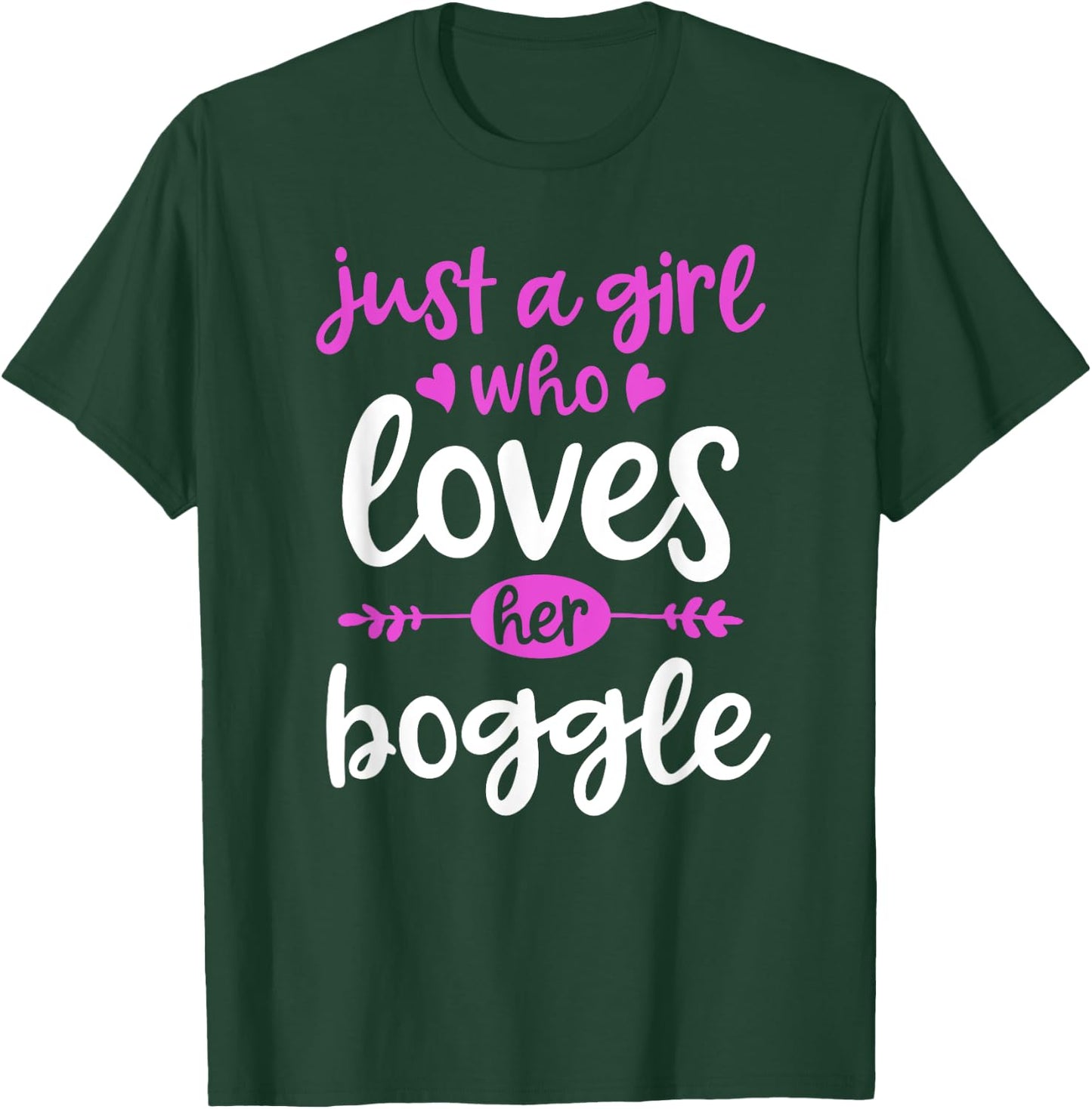 Just a Girl Who Lovers Her Boggle T-Shirt - T-Shirt | Forest