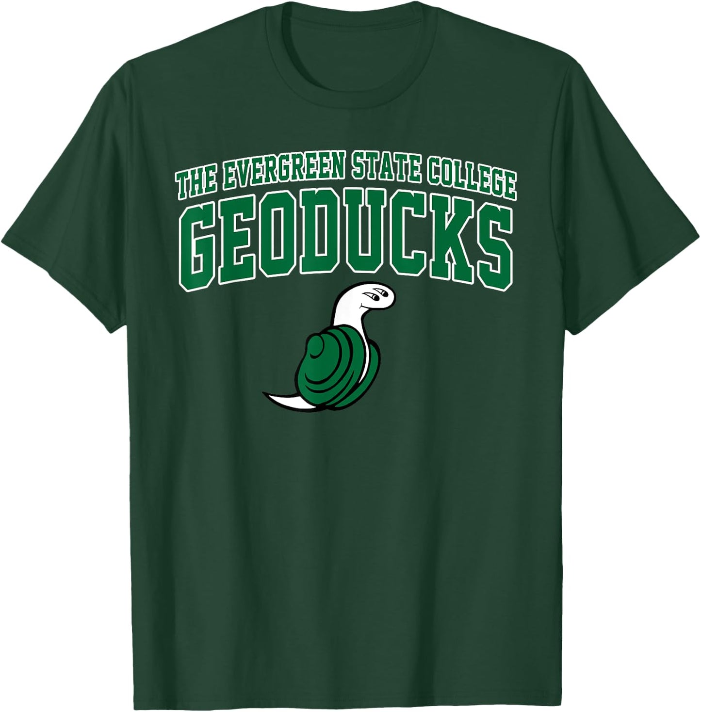 Evergreen State College Geoducks Arch Vintage Sports Design T-Shirt - T-Shirt | Forest