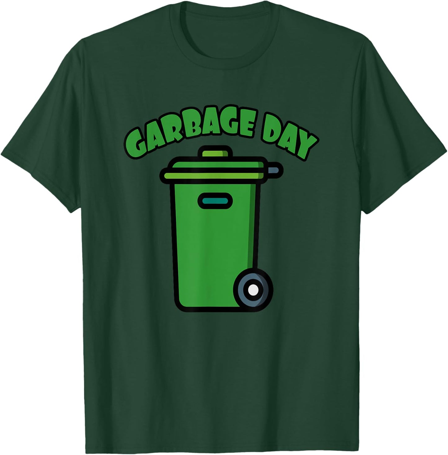 Kids Trash Can & Garbage Day Shirt & Garbage Bin T-Shirt - T-Shirt | Forest