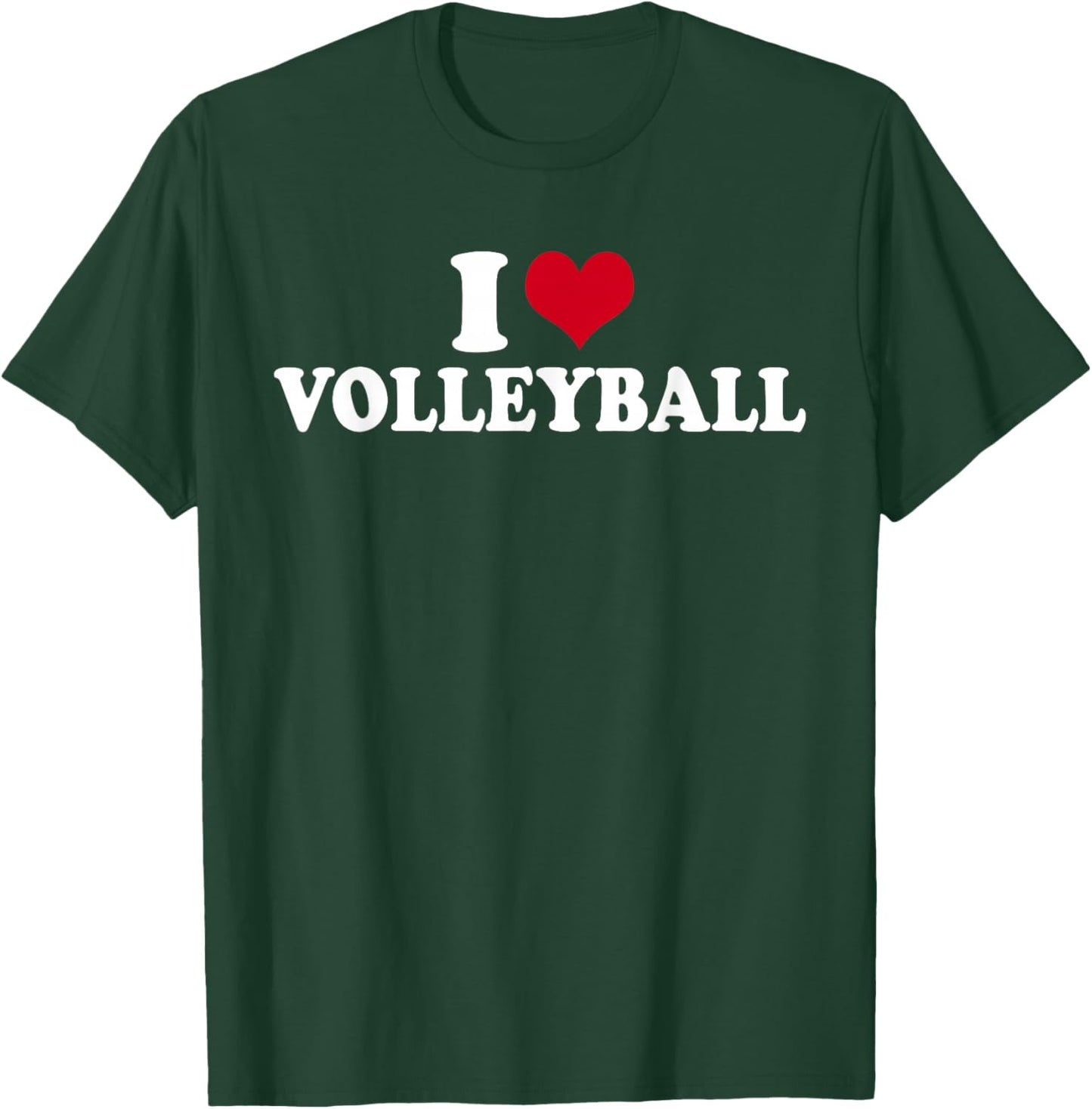 I Love Volleyball T-Shirt - T-Shirt | Forest