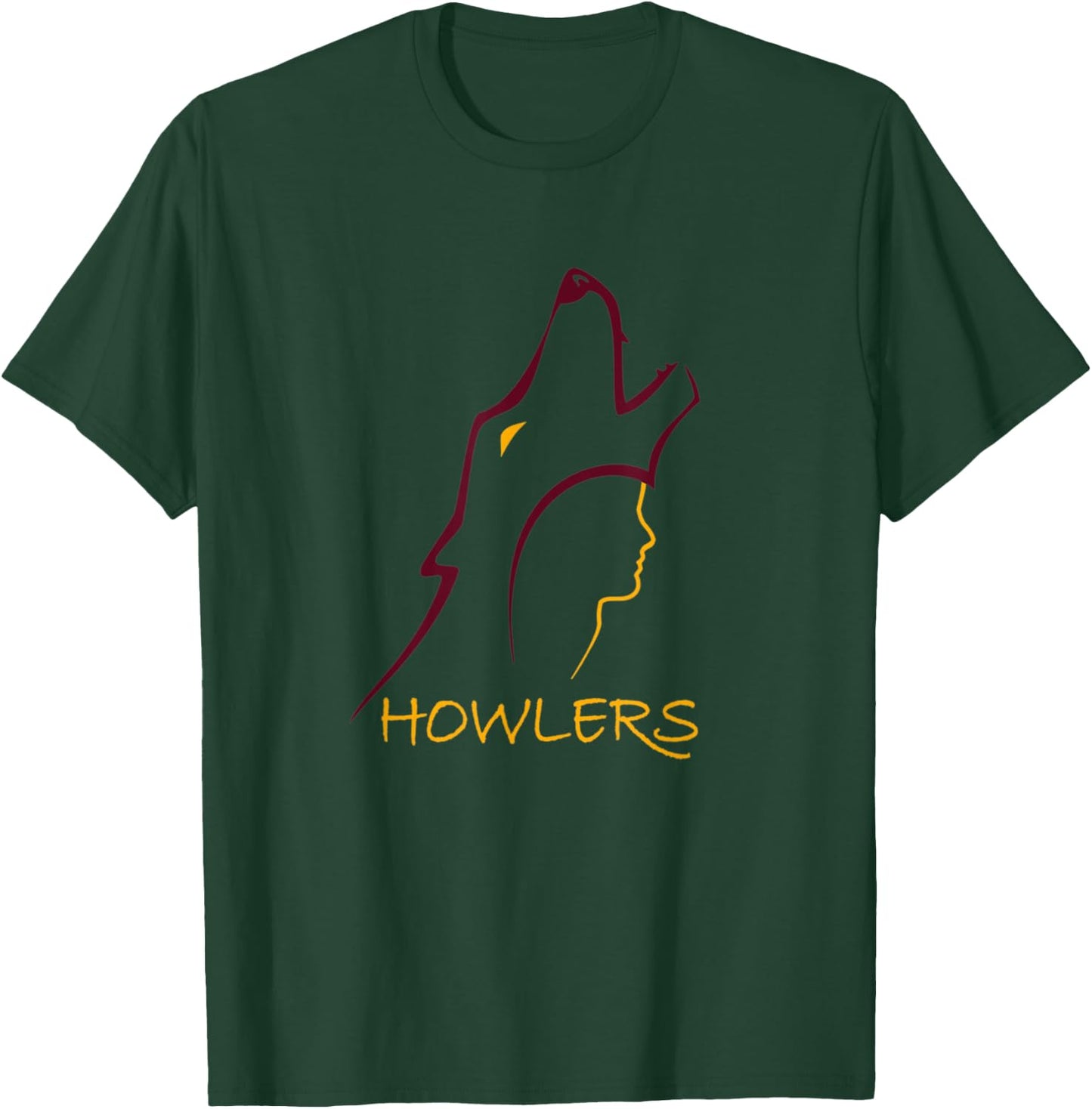 Howlers Wolf T-Shirt - T-Shirt | Forest