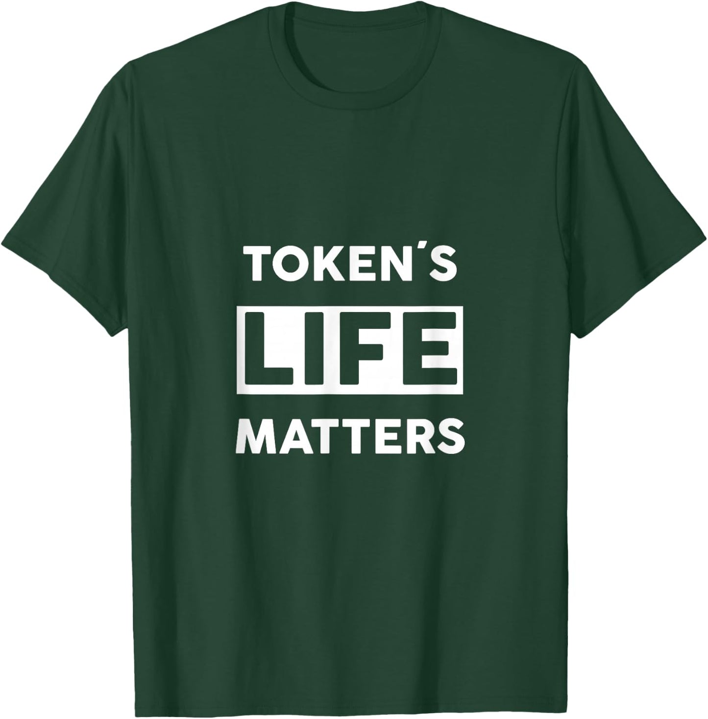 Tokens Black Lives Matters Protest Police Force - Black T-Shirt - T-Shirt | Forest