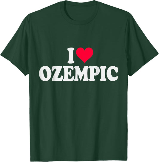 I Love Ozempic Red Heart T-Shirt - T-Shirt | Forest