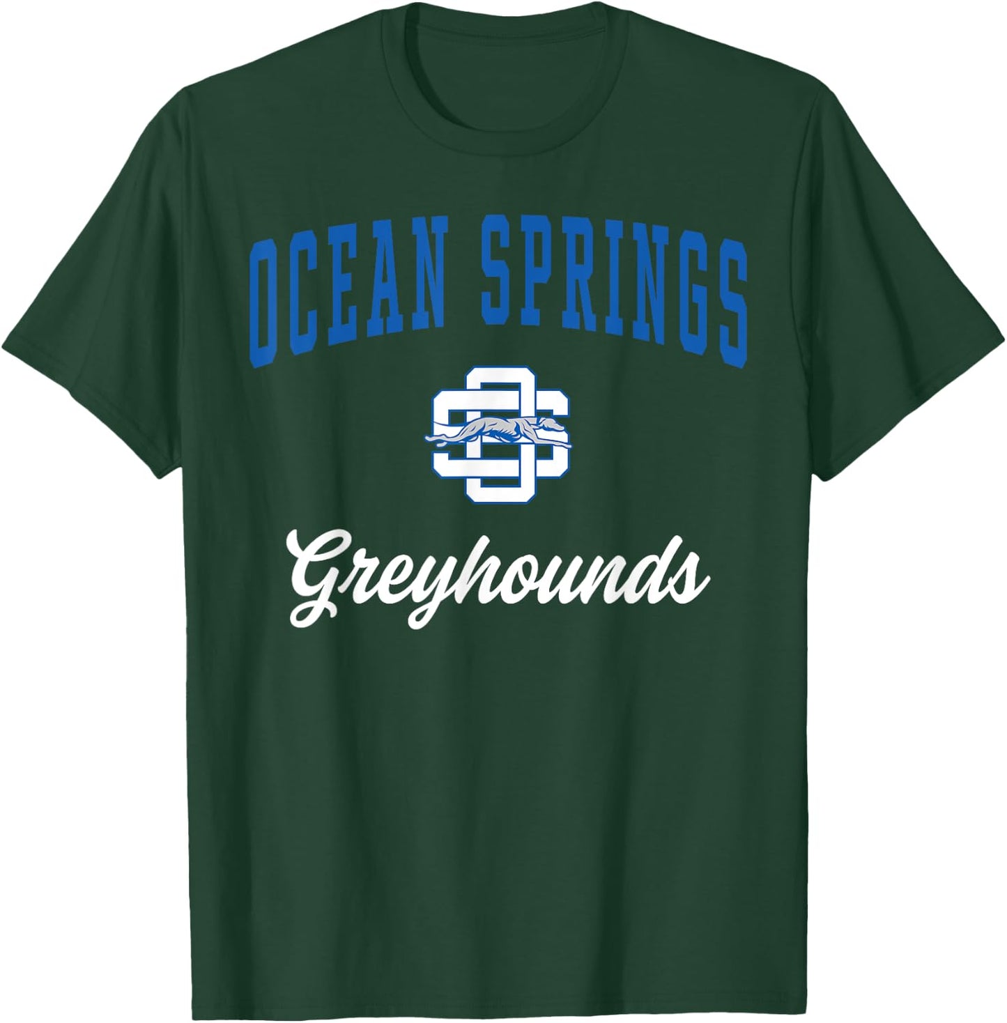 Ocean Springs High School Greyhounds C3 T-Shirt - T-Shirt | Forest