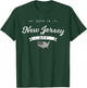 Born in New Jersey NJ Retro Vintage USA Map Flag T-Shirt - T-Shirt | Forest