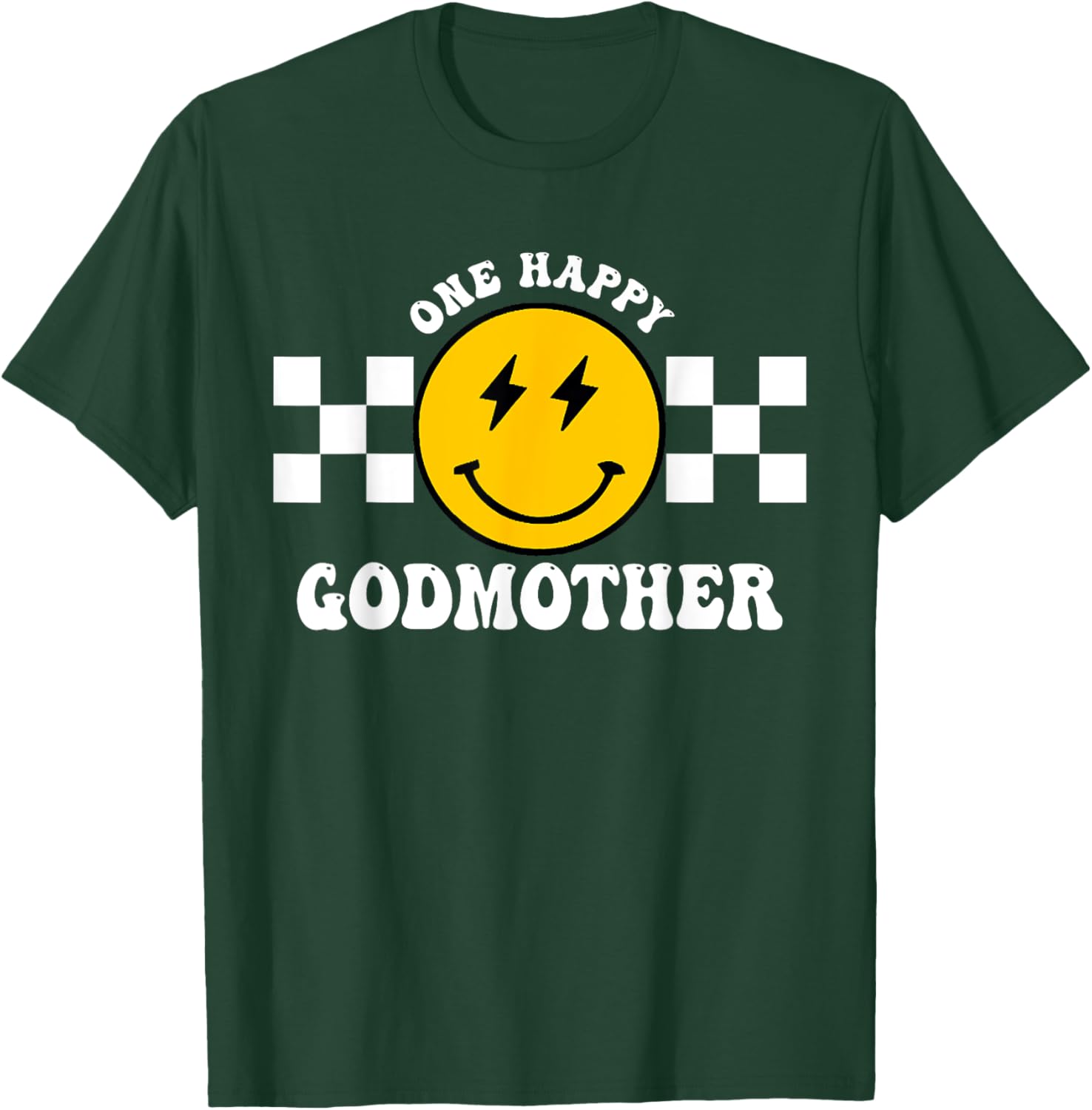 One Happy Dude 1st Birthday One Cool Godmother Family T-Shirt - T-Shirt | Forest