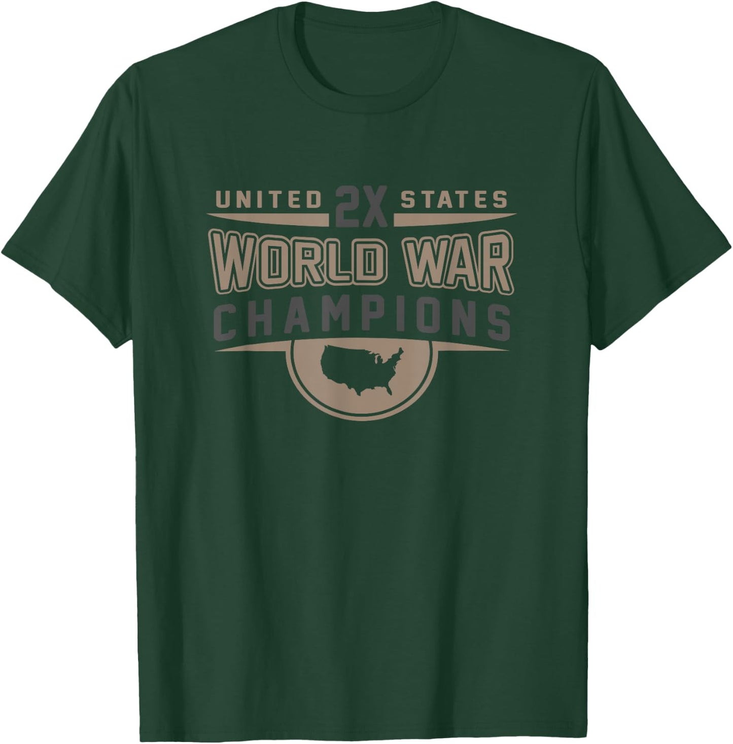 World War Champions Novelty Championship Winners USA T-Shirt - T-Shirt | Forest