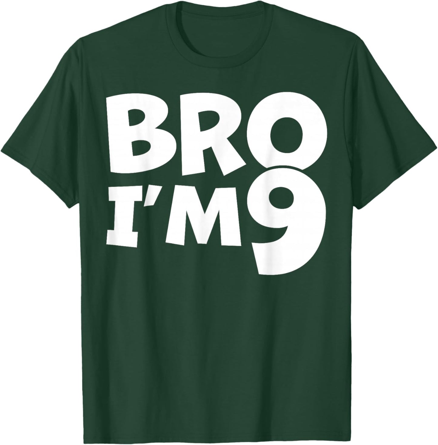 9 Year Old BDay Decorations Son Boy 9yr 9th Birthday T-Shirt - T-Shirt | Forest