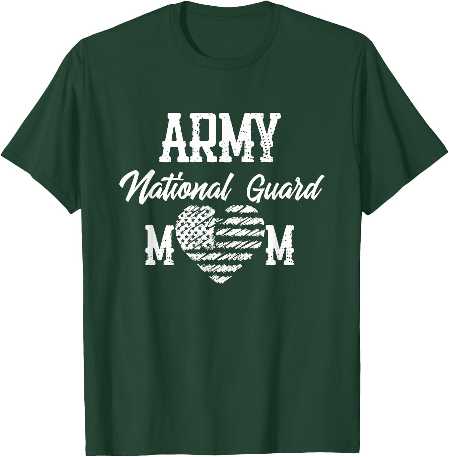 Army National Guard Mom Of Hero Military Family T-Shirt - T-Shirt | Forest