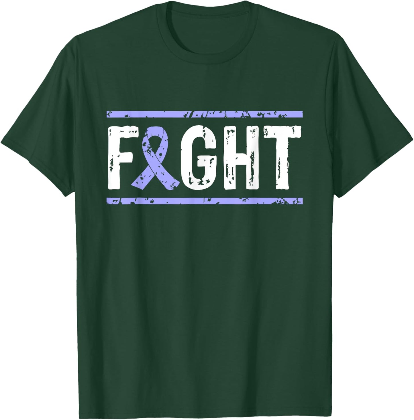 Cancer Warriors co Gastric Cancer Awareness Fight Cancer Periwinkle Ribbon for -Adults, Black, Small T-Shirt - T-Shirt | Forest