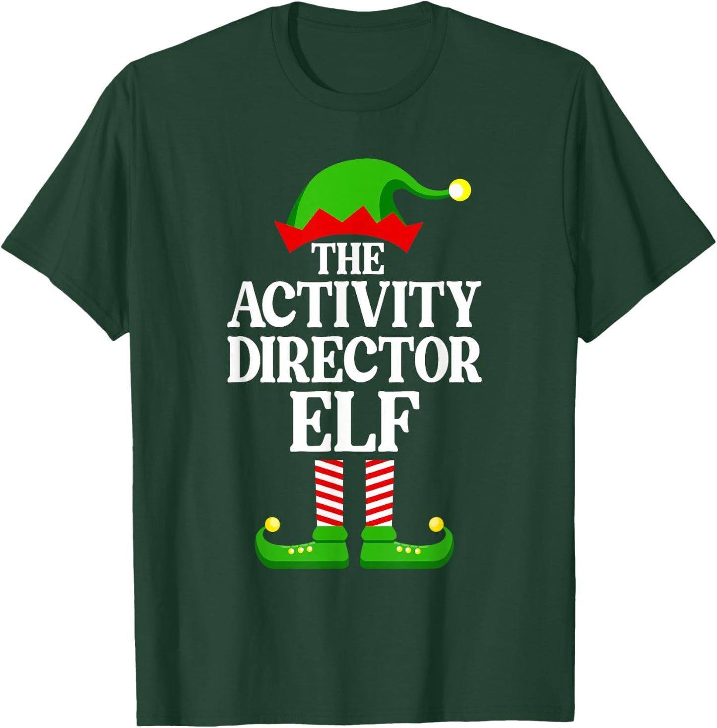Activity Director Elf Family Matching Group Funny Christmas T-Shirt - T-Shirt | Forest