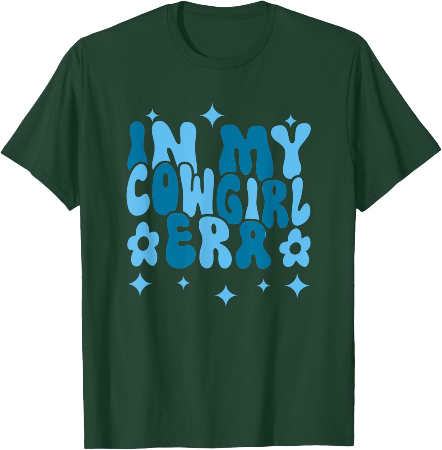 Hippie Groovy In My Cowgirl Era T-Shirt - T-Shirt | Forest