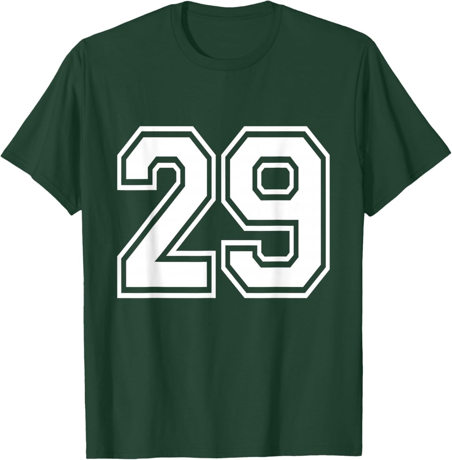 Number 29 Varsity Sports Team Jersey 29th Birthday 29 Years T-Shirt - T-Shirt | Forest