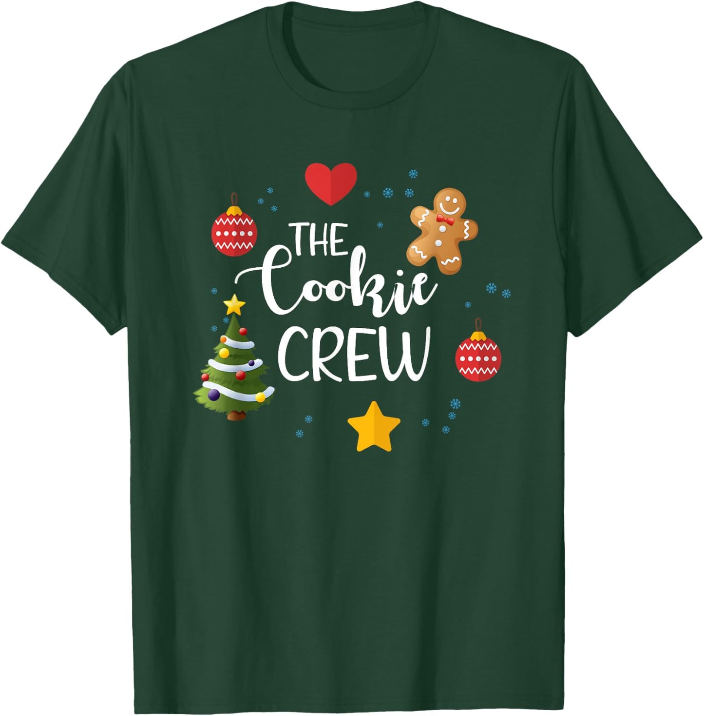The Cookie Crew, Cookie Baking Crew, Baking Spirit Bright T-Shirt - T-Shirt | Forest