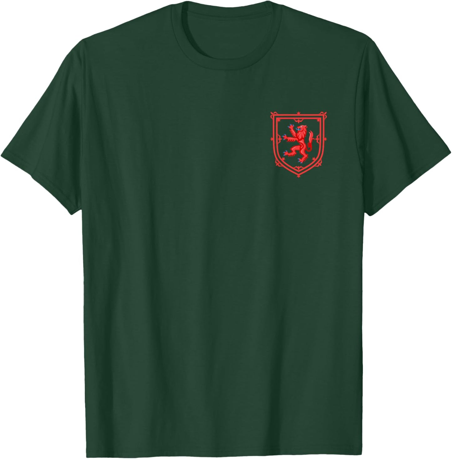 Scottish Lion Emblem Scotland Flag Coat of Arms Independence T-Shirt - T-Shirt | Forest