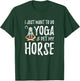 Yoga and Horse for Funny Horse Mom Gift T-Shirt - T-Shirt | Forest