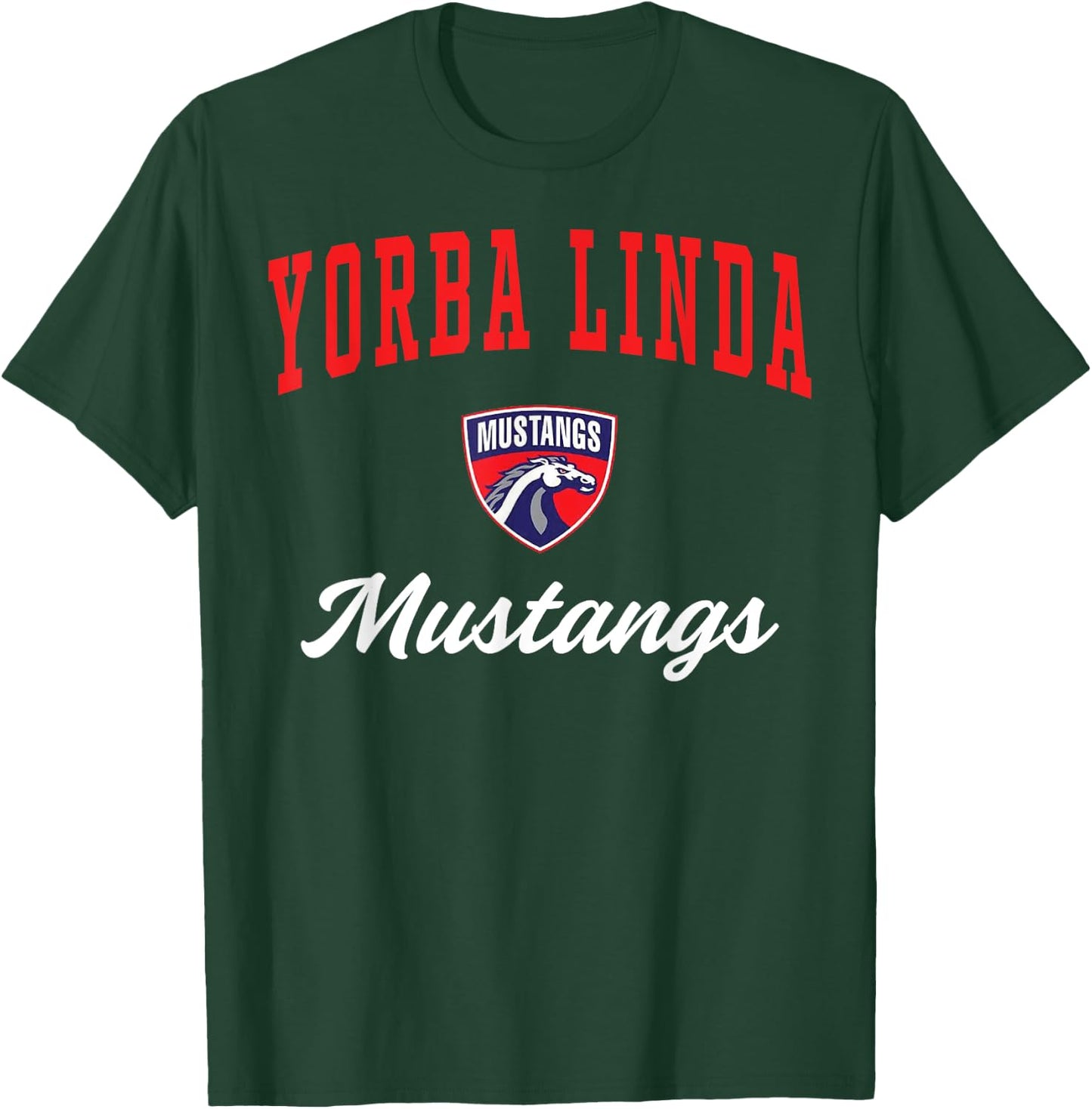 Yorba Linda High School Mustangs C3 T-Shirt - T-Shirt | Forest