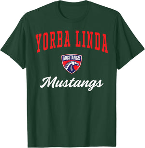 Yorba Linda High School Mustangs C3 T-Shirt - T-Shirt | Forest