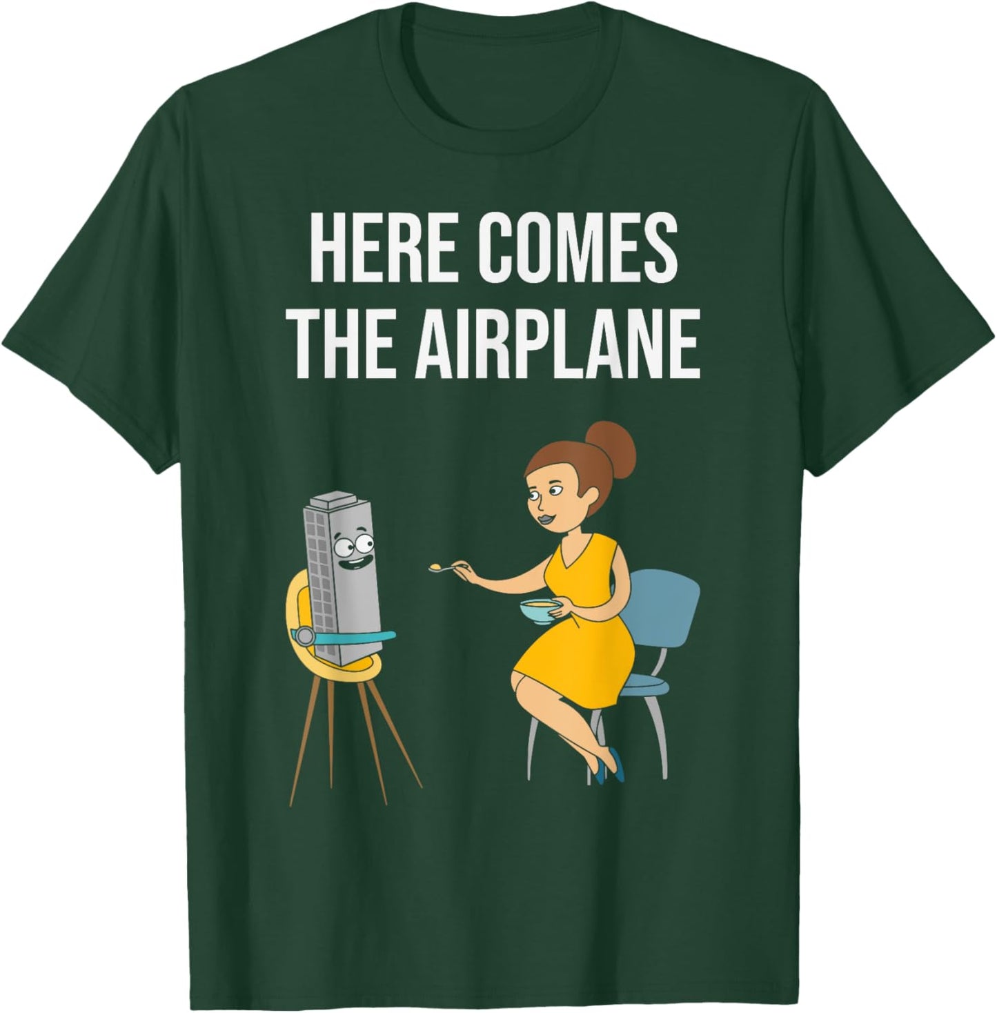Here Comes The Airplane T-Shirt - T-Shirt | Forest