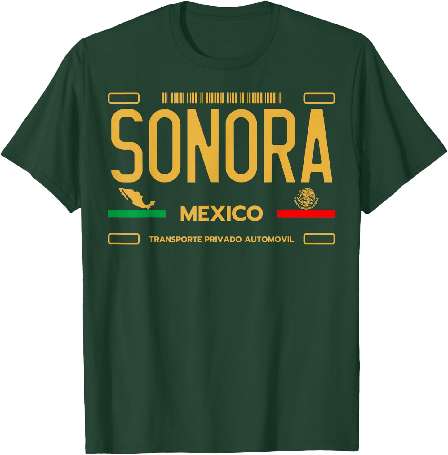 Sonora License Plate Aesthetic, Sonora T-Shirt - T-Shirt | Forest
